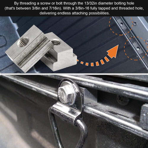 Bett Deck Schienen Klampe Set 3/8"-16 für Pickup 1