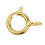 (6mm) 9ct Yellow Gold Open Heavy Weight Bolt Ring 1