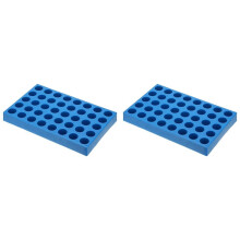 2X Vial Rack for Autosampler Vials, Vial Tray Holder 40-Well Stackable Test Tube Rack Vial Holder 10ml