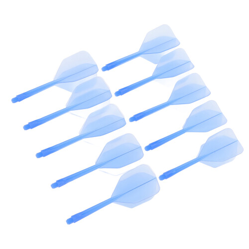 10x Dartflights 2BA integriert blau