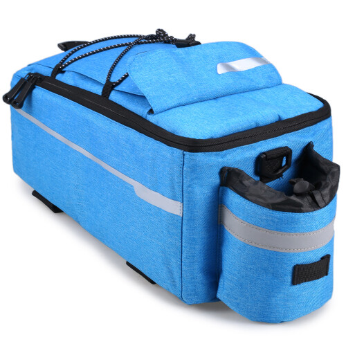 Fahrradtasche Gepäckträger Blau mit Schultergurt 1