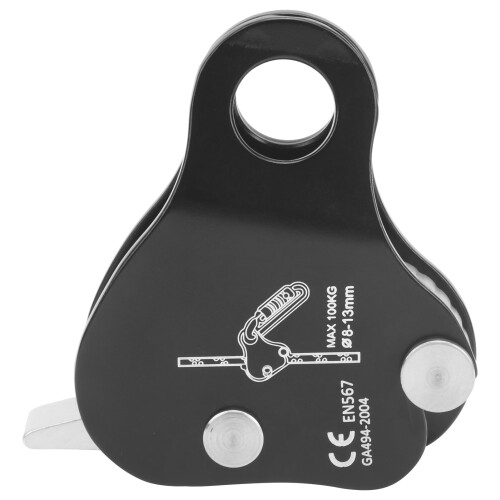 CAMNAL Seilgreifer Klettern Schwarz 8-13mm Tragbar