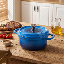 Enameled Aluminium Alloy Dutch Oven Pot with Lid