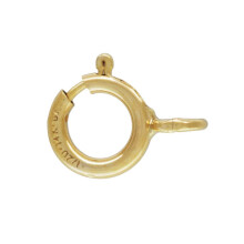 (5mm) Gold Filled Open Bolt Rings Pack of 5
