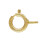 (5mm) Gold Filled Open Bolt Rings Pack of 5 1