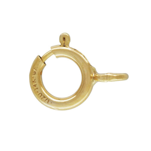 (5mm) Gold Filled Open Bolt Rings Pack of 5