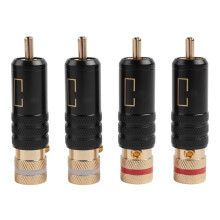 WBT-0144 Plugue para RCA Banhado A Ouro para RCA Plug-In Tipo AV ÁUdio e VíDeo Plug Conector de VíDeo