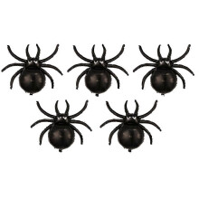 Balões de folha de aranha para halloween, balões de aranha preta, filme de alumínio, 5 pacotes para decorações de festa de halloween