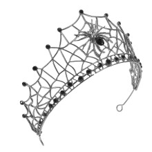Spider Web Crown Headband Baroque Alloy Multicolor for Bridal Wedding Halloween Party