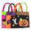 Pacote com 4 sacos de doces de Halloween em tecido não tecido 10,6 x 8,1 polegadas preto e laranja 1