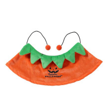 Pet halloweensky kostýmový plášť obojstranný oranžová tekvica a čierny netopierový dizajn nastaviteľný pre mačky a malé psy