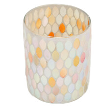Mosaic Glass Candlestick Hand Made European Style Candle Holder Decoration for Home Wedding Party Dinner