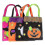 Pacote com 4 sacos de doces de Halloween em tecido não tecido 10,6 x 8,1 polegadas preto e laranja 3