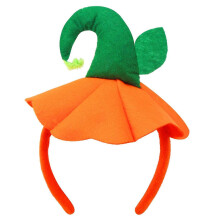Pumpkin Headband Halloween Costume Accessory Soft Non-woven Fabric for Kids Adults