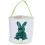 Easter Bunny Candy Basket Cotton Canvas Storage for Kids Easter Egg Hunt 1