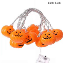 Halloween LED String Lights Abóbora Fantasma Luzes Decorativas para Decoração de Festa de Plástico