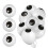 Balões oculares de látex branco de 5 polegadas, pacote com 200 decorações de Halloween 1