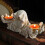 Resin Ghost Candle Holder Vintage Halloween Candlestick for Table Decor 3