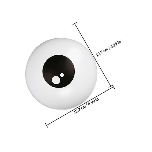 Balões oculares de látex branco de 5 polegadas, pacote com 200 decorações de Halloween 1