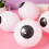 Balões oculares de látex branco de 5 polegadas, pacote com 200 decorações de Halloween 3