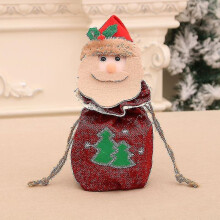 Sacs à bonbons de noël, sacs de rangement de bonbons tricotés avec Design 3D pour décoration de noël, 3 paquets
