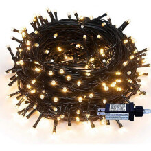200 LED Luz de corda de Halloween 20m 8 modos plug-in de memória de baixa tensão interno externo