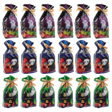 Halloween karkkipussit 50 Pack muoviset kiristysnyöripussit juhliin
