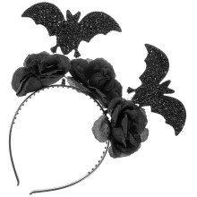 Bandeau à fleurs d'Halloween pour femmes, respirant, doux et confortable, accessoires pour cheveux de Cosplay de fête