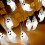 Ghost String Lights Halloween Decoration Plastic LED 10 Lights Battery Operated White Light 150cm 4
