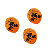 Palloncini di Halloween Stampe di pipistrelli di zucca spettrali in lattice da 12 pollici Confezione da 10 decorazioni per feste