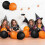 Pacote de 200 balões de Halloween, balões de látex pretos laranja de 10 polegadas para decorações de festas 2