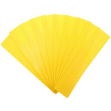 Football Training Signs Yellow PVC Floor Markers 34.5x7x0.3cm Boundary Setting 10 Pack
