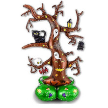 Halloween Witch Foil Balloons Aluminum Foil Party Decorations Reusable Indoor Outdoor