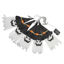Luzes de corda de chapéu de bruxa penduradas decoração ao ar livre de Halloween operadas por bateria 3 AA