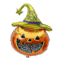 Halloween Balloons 5 Pack Aluminum Foil 70x45cm Black Orange White Bat Spider Pumpkin Decor