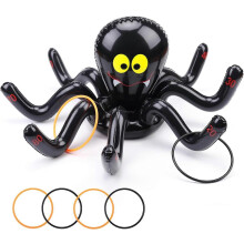 Inflatable Spider Ring Throwing Game 12 Inch Halloween Party Indoor Outdoor Scoring Toy