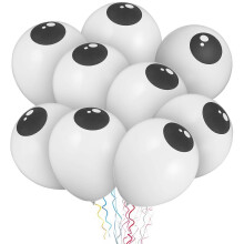 Palloncini in lattice bulbo oculare Decorazioni bianche per feste di Halloween 12,7 cm 100 pezzi