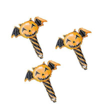 3pcs balões de Halloween, folha de alumínio laranja e preta, 56x46cm, decorações de festa reutilizáveis