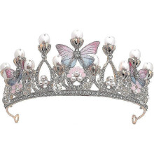 Rhinestone Crown Kids Crystal Headwear Tiara for Girls Cosplay Party Halloween