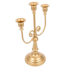 Candelabrum Candle Holder Gothic Christmas Table Decoration Golden Iron Vintage Centerpiece