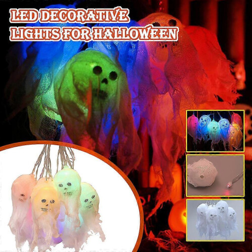 Halloween Skull String Light 10 LED Lantern Decoration IP42 Waterproof 250cm Plastic Cable 1