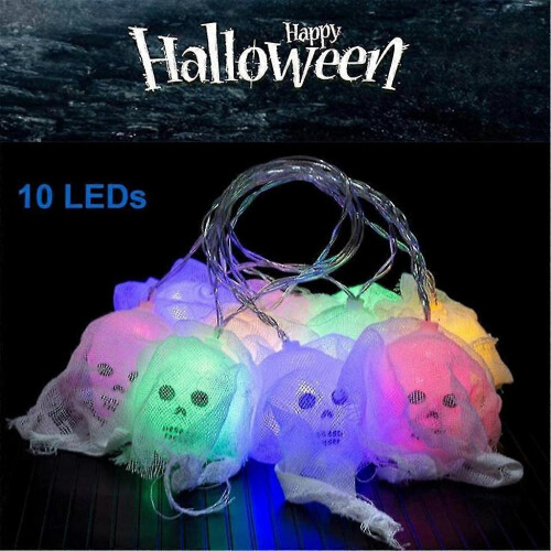Halloween Skull String Light 10 LED Lantern Decoration IP42 Waterproof 250cm Plastic Cable 2