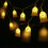 LED Halloween Decorative Light String 3m 20 Lights Warm White Battery Powered 2 AA Modes Always On Flashing 5