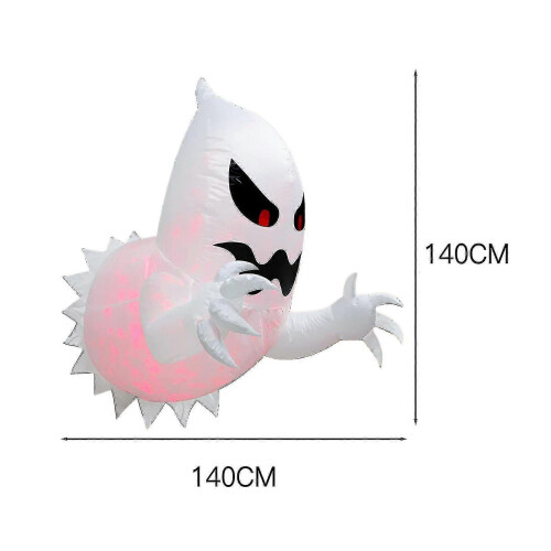 Halloween Inflatable Ghost Decor 140cm Polyester Light Up for Party 2