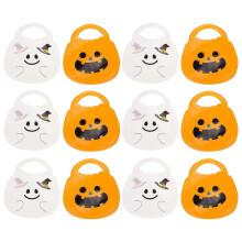 Sacs à bonbons d'Halloween assortis, 20 pièces, poignée en PET PE 4,72x4,32x0,02 pouces