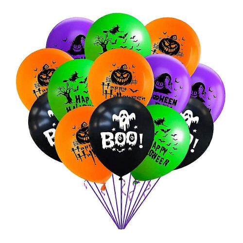 Balões de látex de Halloween de 12 polegadas 100 unidades para decoração de festa de Halloween 1