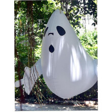 Aufblasbarer Halloween-Geist zum Aufhängen, Außendekoration, Spukhaus-Requisite, 70 cm x 42 cm