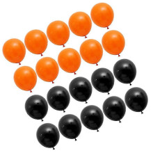 Latex Balloons 200Pcs Black Orange Halloween Party Decorations 9.8x9.8x11.8in