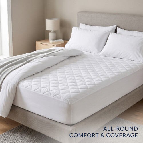 (King) 2 Pack Quilted Mattress Protector With Extra 40cm Deep Pocket | All Sizes 2