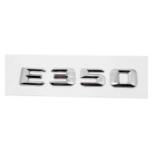 Zelfklevend embleem met letter en cijfer voor de achterbak van de auto, compatibel met E300, E320, E350, E400, E420, E430, E500 en E550